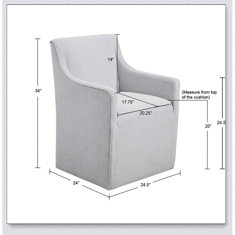 Fauteuil gris en polyester avec base rectangulaire