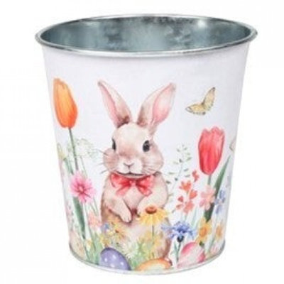 Bunny In A Field Of Flowers Bucket