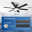 Ventilateur de plafond encastré noir mat Trerise-973154036-973154037