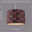 20cm H Cotton Drum Lamp Shade ( No Direct Attachment Method ) in Black
