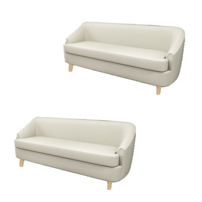 Monquisse 55'' Faux Leather Loveseat
