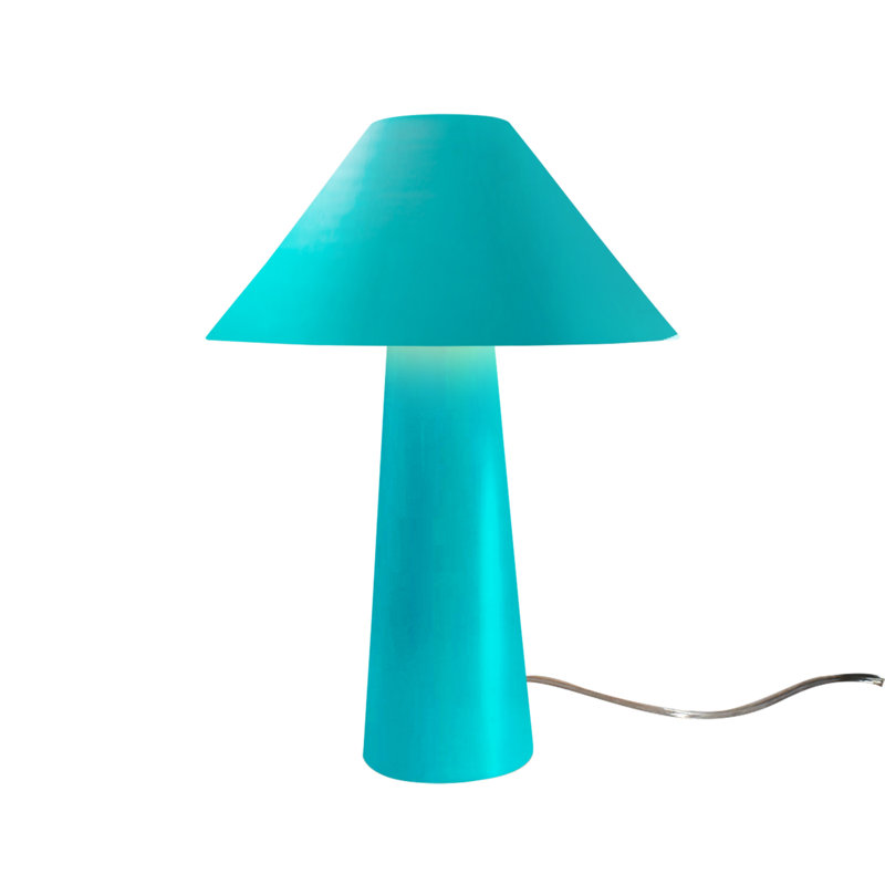 Lampe de table en céramique Caroldine, Reflet de piscine