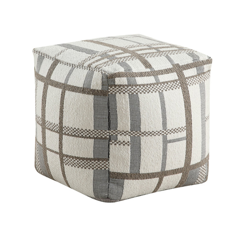 Pouf carré en tissu jacquard multicolore avec repose-pieds moderne, repose-pieds, repose-pieds antidérapant, fauteuil à billes, repose-pieds 1pc