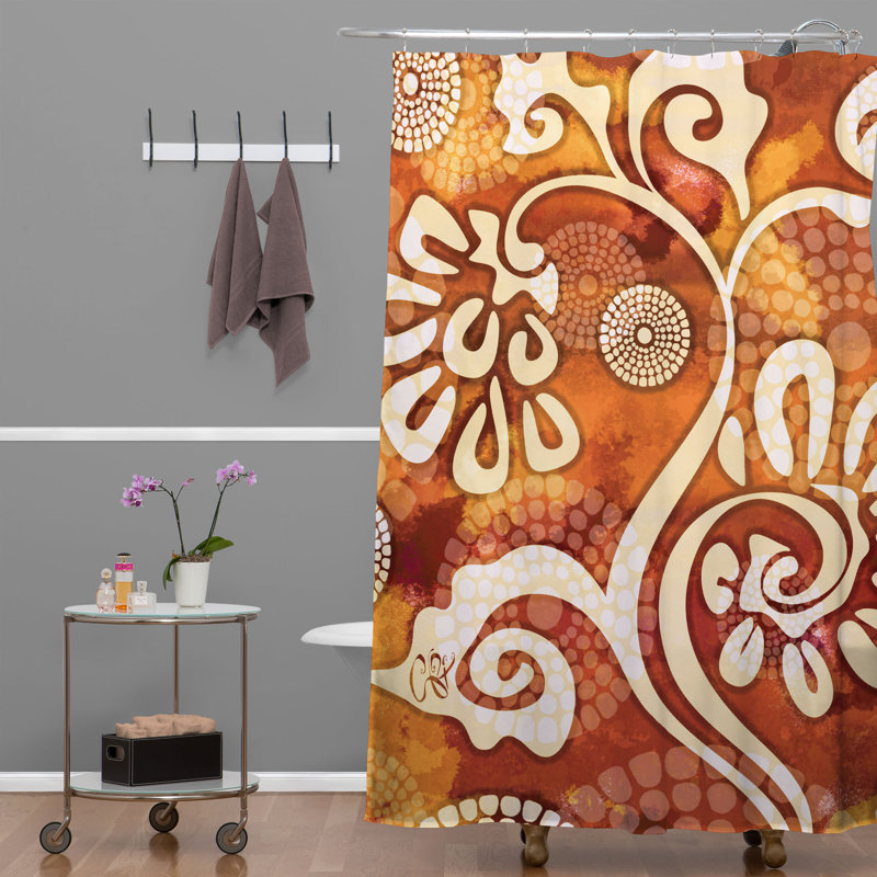 Rideau de douche simple design chaleureux