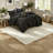Luxurious Plush Bedding Sets, Metallic Print, Modern Style For Home