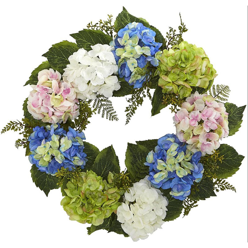 Couronne en plastique 24 po, Bleu / blanc, H 24 po x l 24 po x P 5,75 po