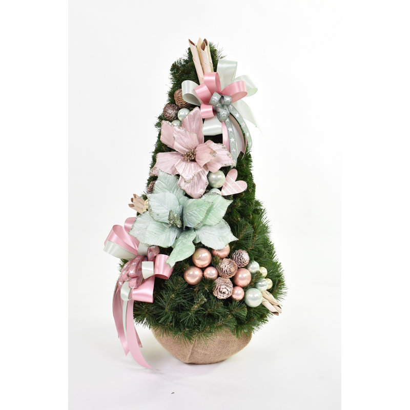 Artificial Pine Christmas Tree, 2.46ft H x 1.15ft W x 1.15ft D