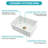 27" Undermount Single Bowl Ceramic Kitchen Sink - Dual Mount  Ceramic Rectangular Deep Single Bowl Sink Basin