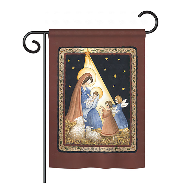Double Sided Polyester Christmas Garden Flag, 18.5" H x 13" W