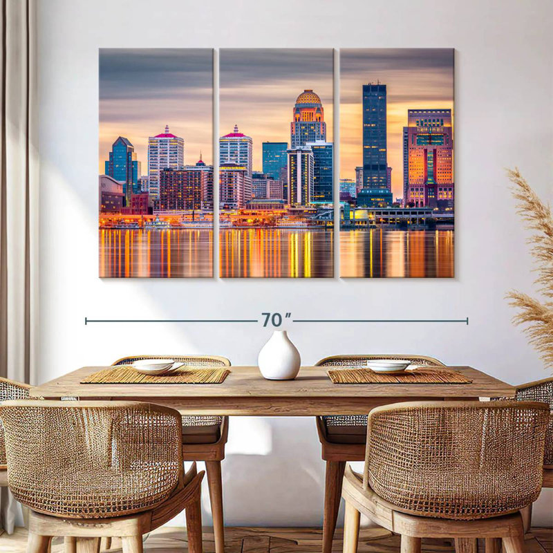 Nicci Louisville Skyline, 42" H x 65" W