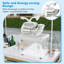 660LBS/H Commercial Ice Crusher with Dual Blades Safety On/Off Switch for Home