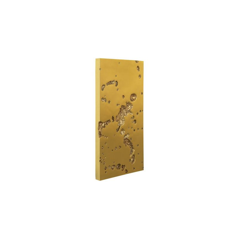 Splotch Wall Art, Rectangle, Gold Leaf