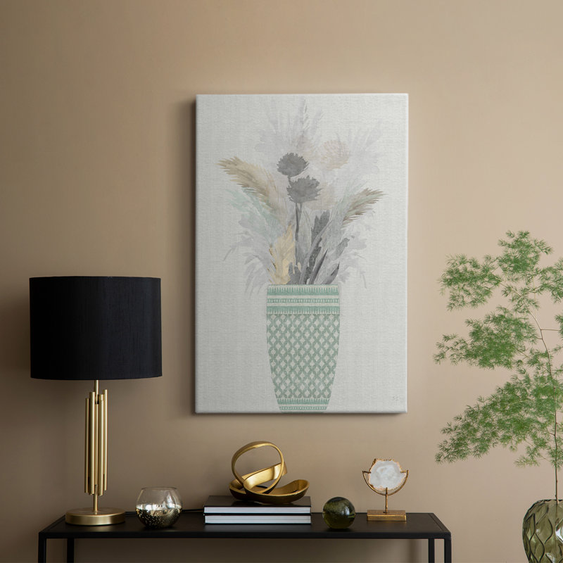 Cattail Arrangement I -Gallery Wrapped Cavas, 27" H x 18" W