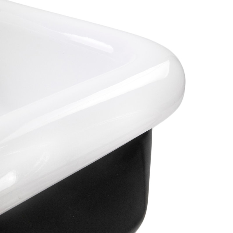 Victorian 17.91'' L Bathroom Sink, Black