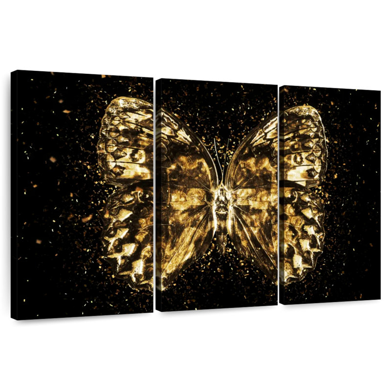 Le papillon doré II, H 20 po x l 33 po