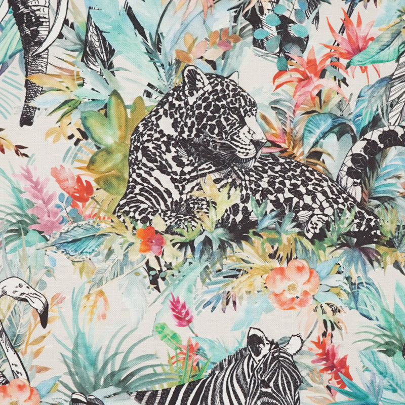 Coussin décoratif décoratif Jurassica, Oasis, Carré 24 po
