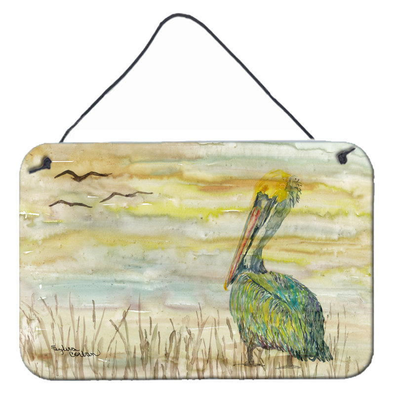 Hanging Prints Wall Décor, Yellow, Pelican