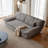 86.61"D sofa bed backrest can be adjusted in three levels, and the fabric can also be disassembled and washed-392628993-392628992