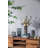 Aurian Glass;Steel Table Vase-434678926
