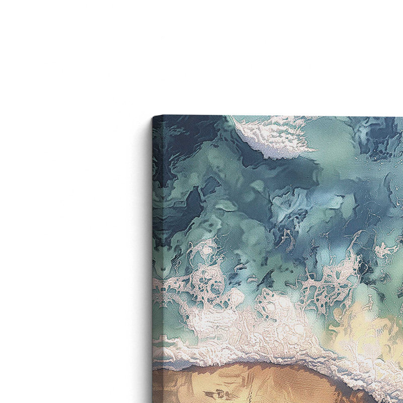 Grand rivage aérien, reproduction sur toile, H 36 po x l 54 po