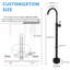 Robinet de baignoire monocommande autoportant Robinet de baignoire autoportant à fixation au sol sans douchette-108044596