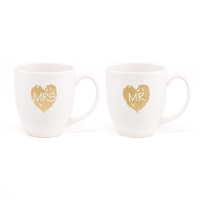 Ensemble de grande tasse à café 2 pièces brush of love Berkey
