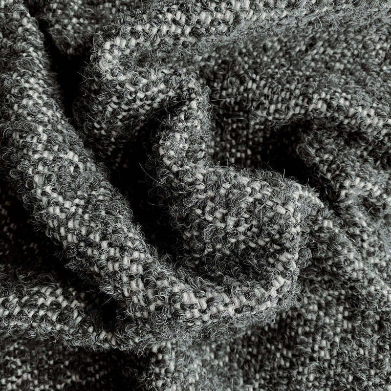 Boucle Marl Fabric, Charcoal