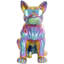 Large Hand-Carved and Painted Baobab Wood/Aluminum Atiglinyi Elephant Money Mask on Stand Bust