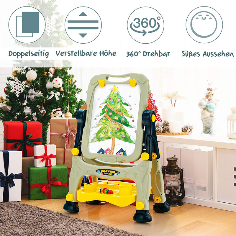 Sukhraj Adjustable Easel, Green