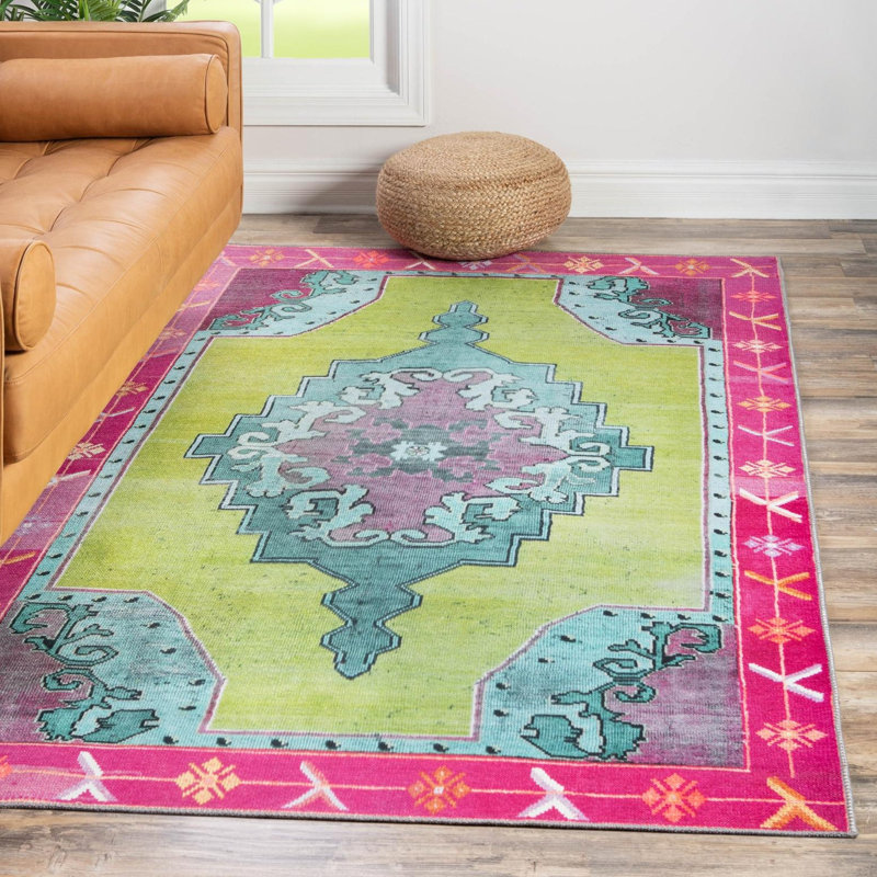 Tapis traditionnel bleu oppi, Rectangle 8 pi 4 po x 12 pi