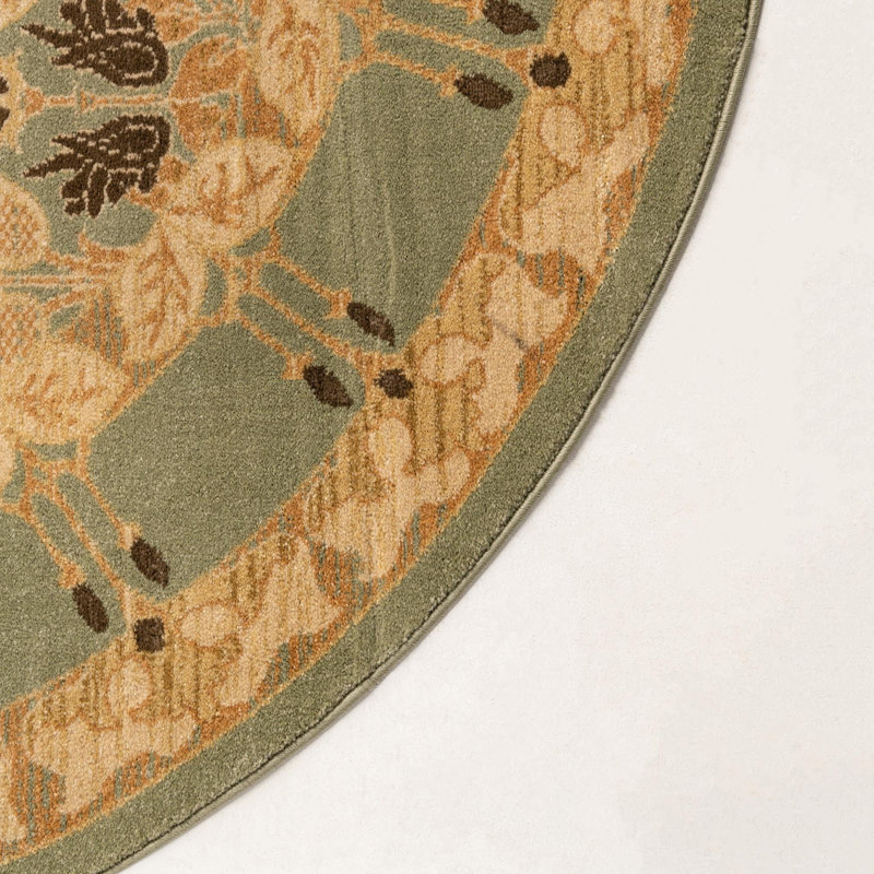 Moore Ikat Indoor Rug, Round 6'1"