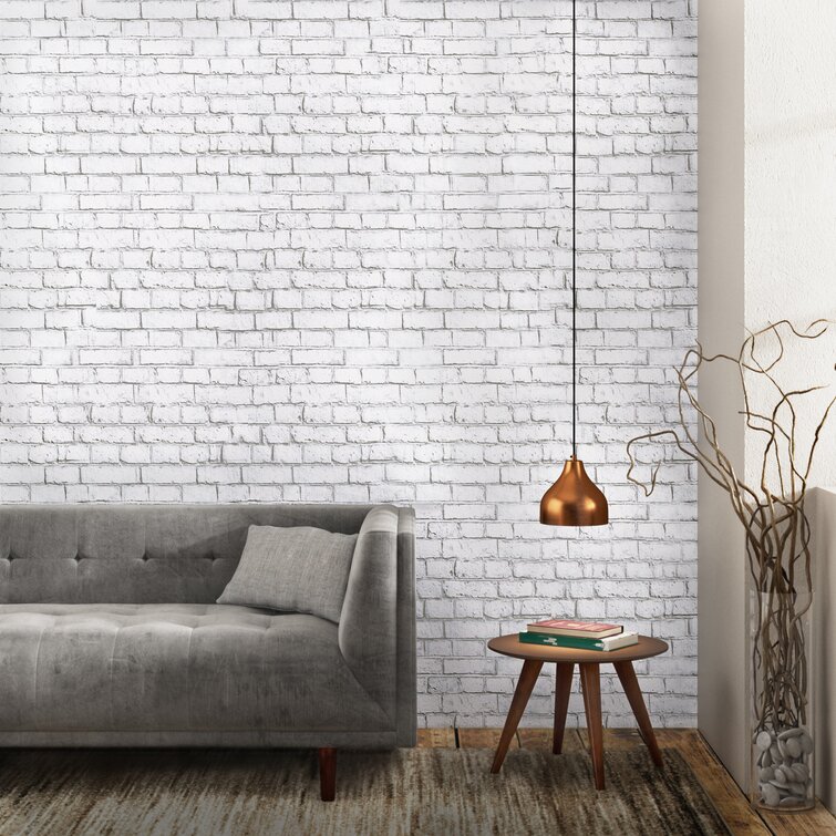 NextWall Distressed Brick Red Brick Vinyl Peel  Stick Wallpaper Roll  Covers 3075 Sq Ft NW31700  The Home Depot