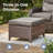 5-7 Person Outdoor Wicker Patio Conversation Set With Ottomans-678485411-678485408