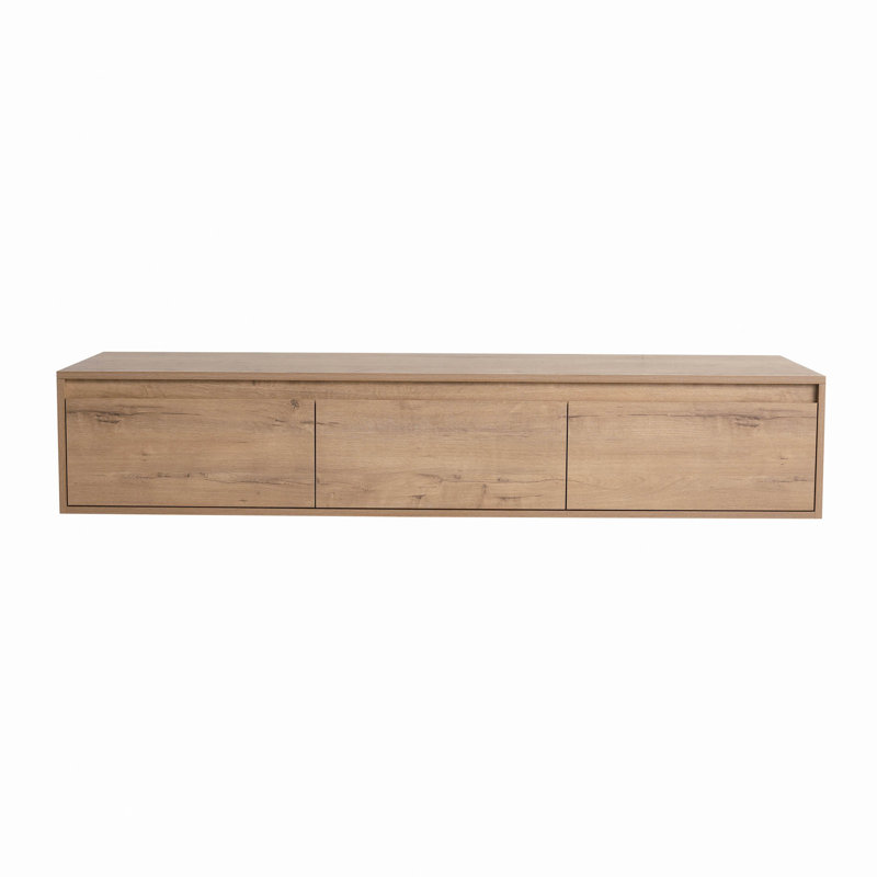 Armoire de salle de bain 60 po (58-1 / 16 po), tiroir à fermeture en douceur, montage flottant (meuble-lavabo seulement, sans lavabo)