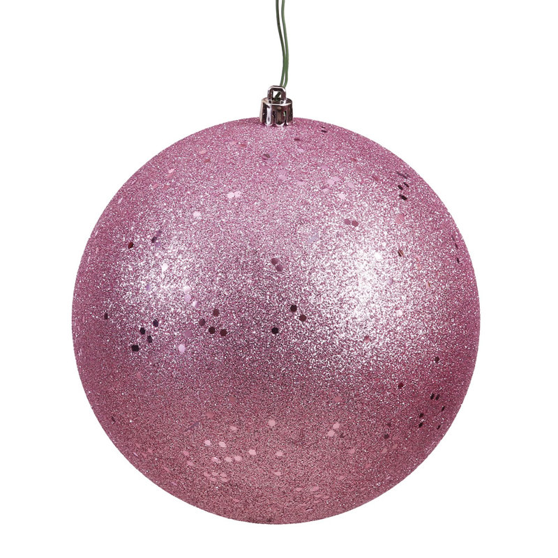 Décoration de boule décorative des Fêtes, H 4,75 po x l 4,75 po x P 4,75 po, Mauve