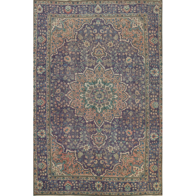 Vintage Floral  Traditional Area Rug 7x10