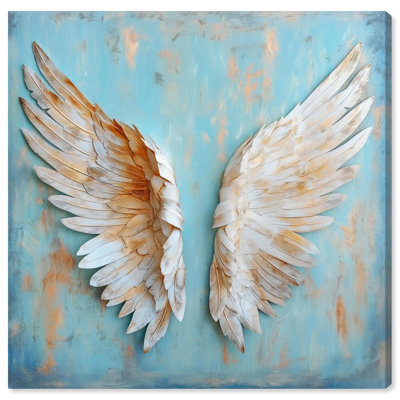 Weathered Wings I Canvas Wings Wall Art by Art Remedy