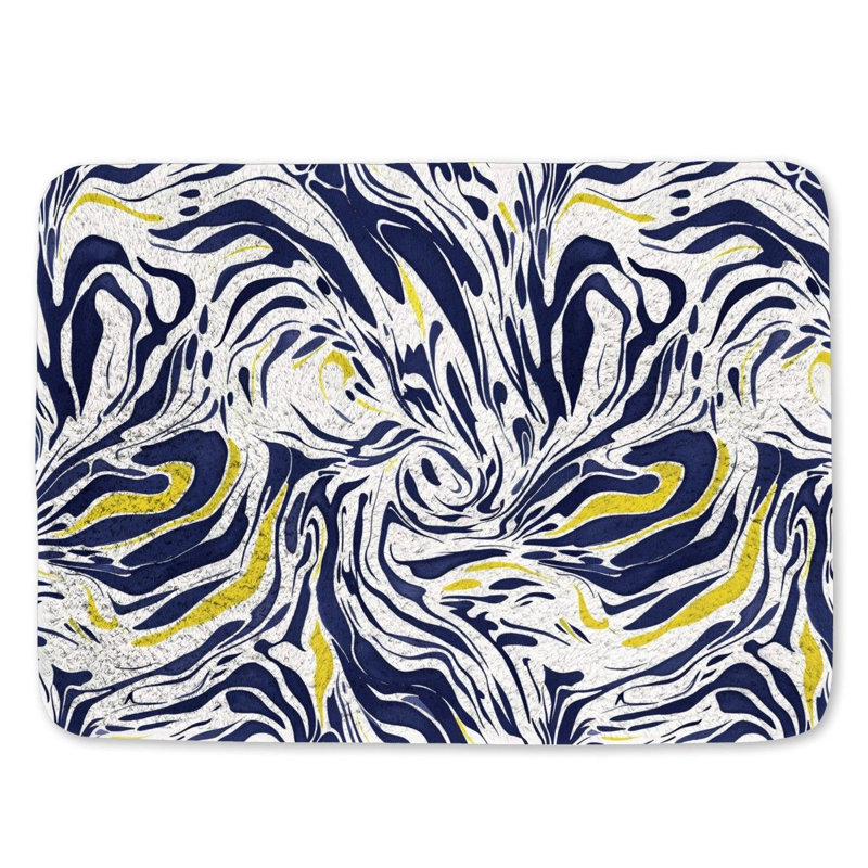 Tapis de bain en microfibre / microsuède Kanaiyah, L 21 po x L 34 po