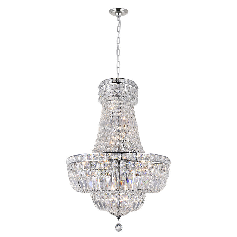 Lustre en cristal à plusieurs lumières - Éclairage ambiant lumineux pour les vestibules, les salles à manger et les espaces de vie
