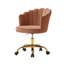 Chaise de travail moderne en velours avec dossier touffeté de 23 po Belanda-144458295
