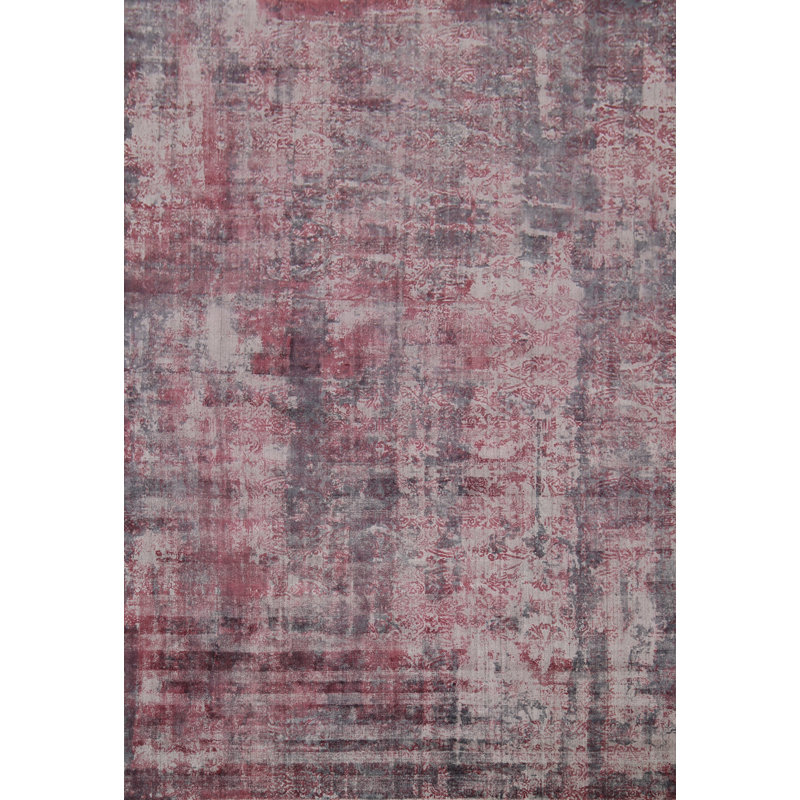 Tapis unique rouge 9 pi 9 po x 7 pi 11 po One-of-a-Kind