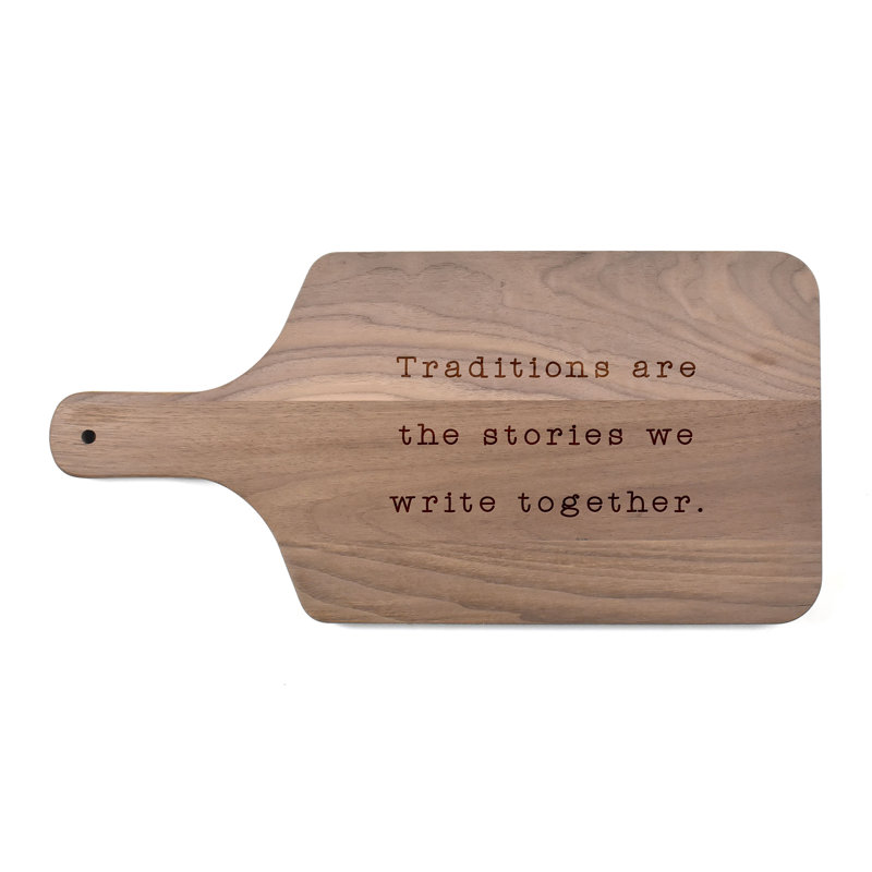 Traditions Together Paddle Cutting Board