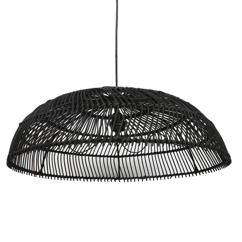 20cm H Bowl Pendant Shade ( Screw On ), Black
