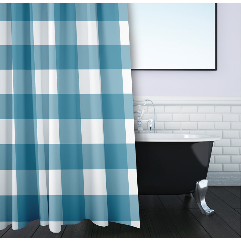 Rideau de douche Gladstone, Bleu sarcelle irréel