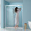 Paroi de douche coulissante simple l 48 po x H 72 po, 1/4 po (6 mm), chrome-119866399