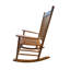 Chaise berçante balcon pour adulte balcon - fabriquée en bois franc massif pour la qualité et la stabilité Assise généreuse, confortable, accoudoir, dossier à lattes robuste, assemblage sans effort avec