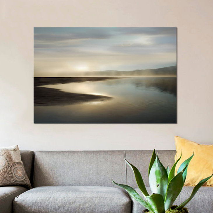 «First Light» par Madeline Clark - impression d'art graphique, H 18 po x l 26 po x P 1,5 po, Toile avec cadre noir