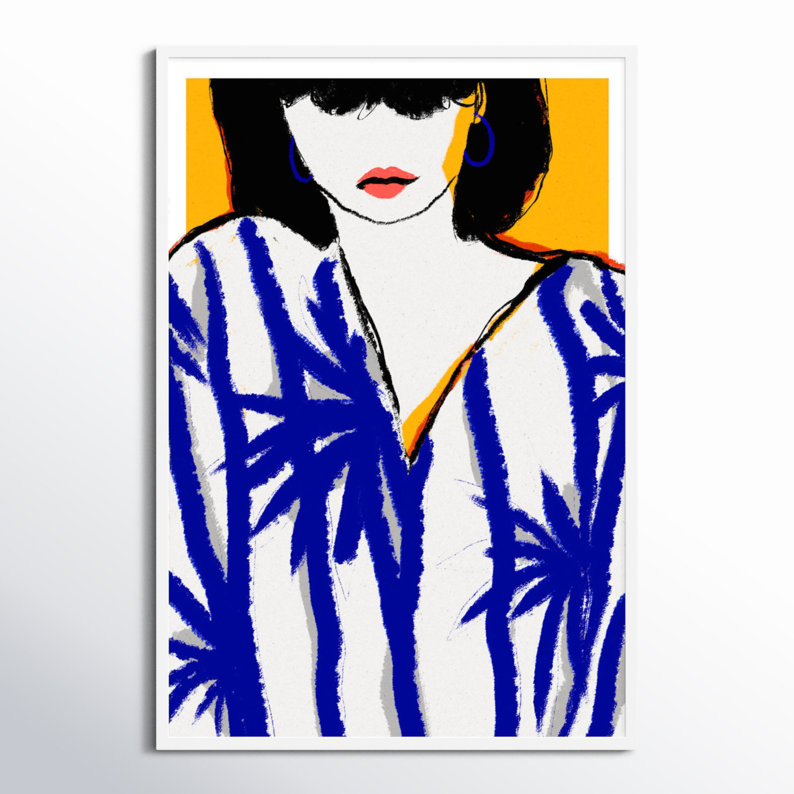 Galya "Summer Memories" Print by Treechild, White, 41" H x 28" W
