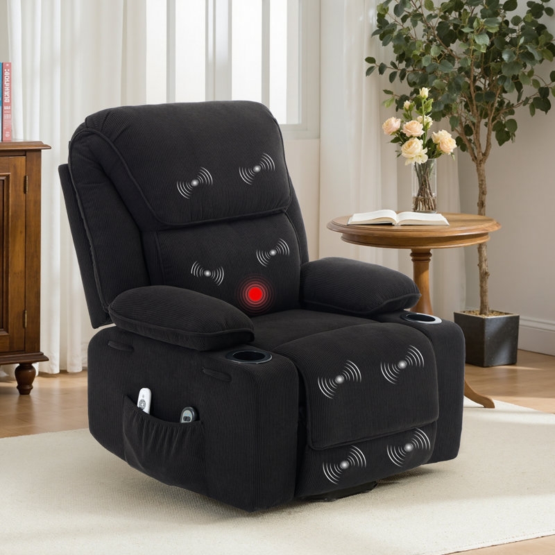 40'' W Electric Power Lift Recliner Chair Sofa With 8-point Massage, Remote-controlled Footrest & Heat, 3 Positions For Elderly & Adults