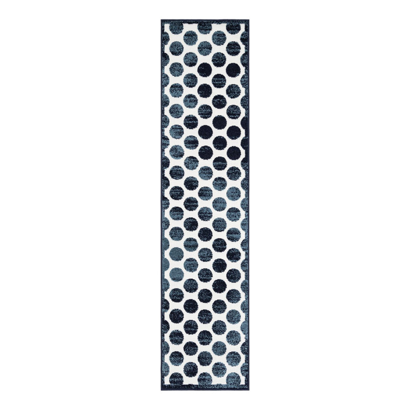 Tapis intérieur / extérieur Sabrina Soto Dots, Tapis de couloir 2 pi x 8 pi